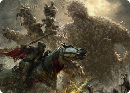 Carte d'art Necromass tordue [Série d'art Dominaria United] 