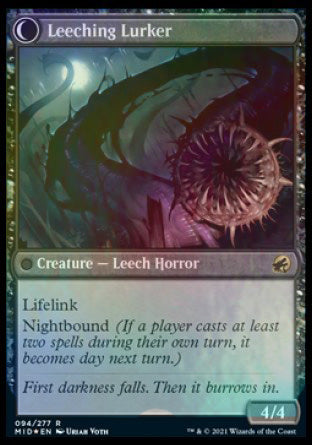 Curse of Leeches (PRE-094) - Innistrad: Midnight Hunt Promos: (Double Faced Transform) Foil