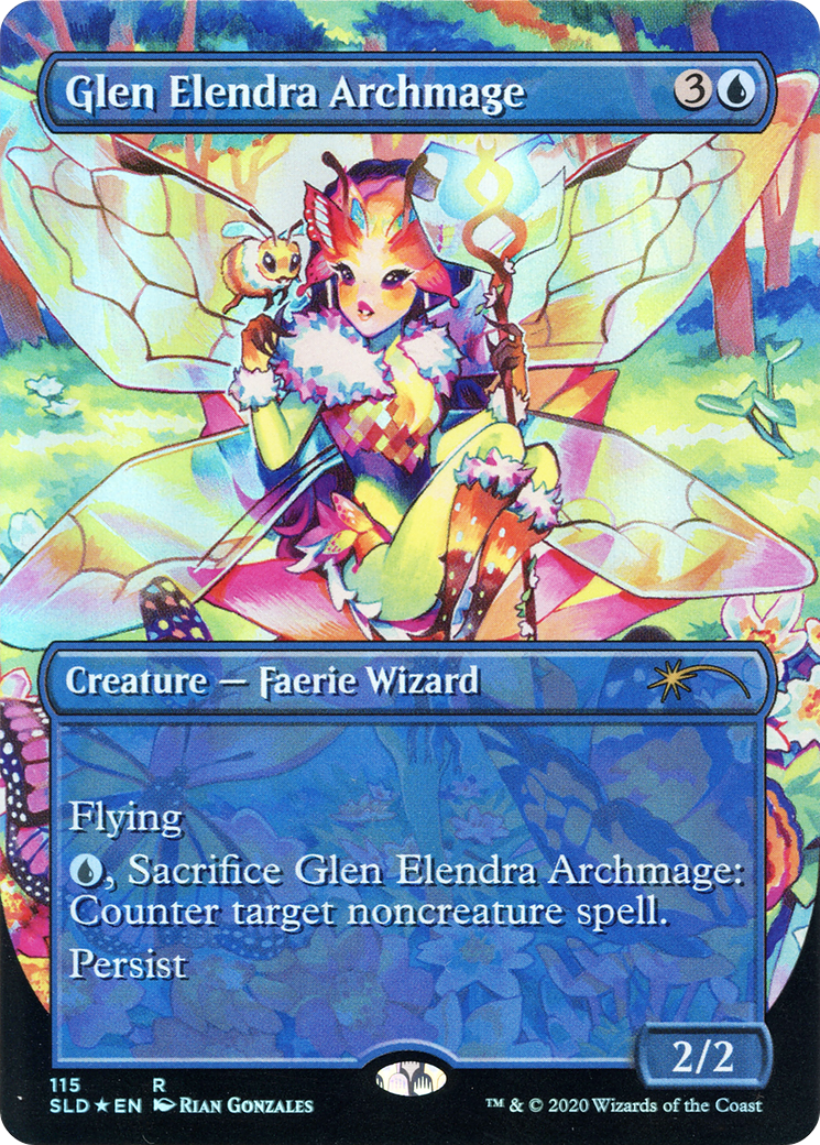 Glen Elendra Archmage (115) (SLD-115) - Secret Lair Drop (Borderless) Foil