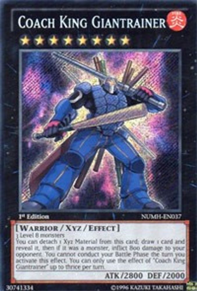 Coach King Giantrainer (NUMH-EN037) - Secret Rare