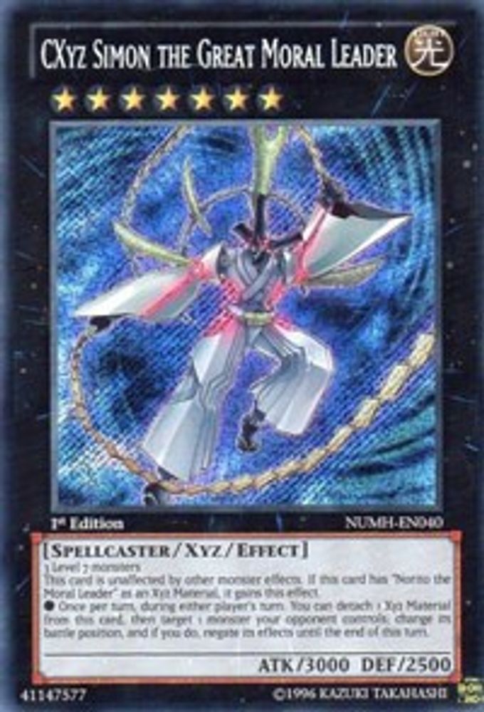 CXyz Simon le grand leader moral [NUMH-EN040] Secret Rare 