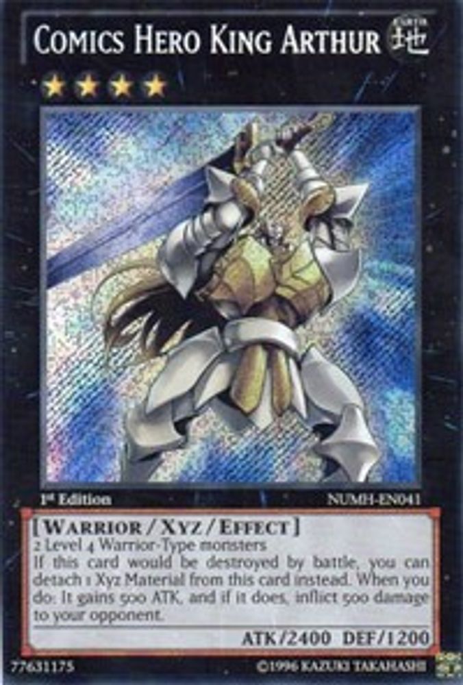Héros de bande dessinée, le roi Arthur [NUMH-EN041] Secret Rare 