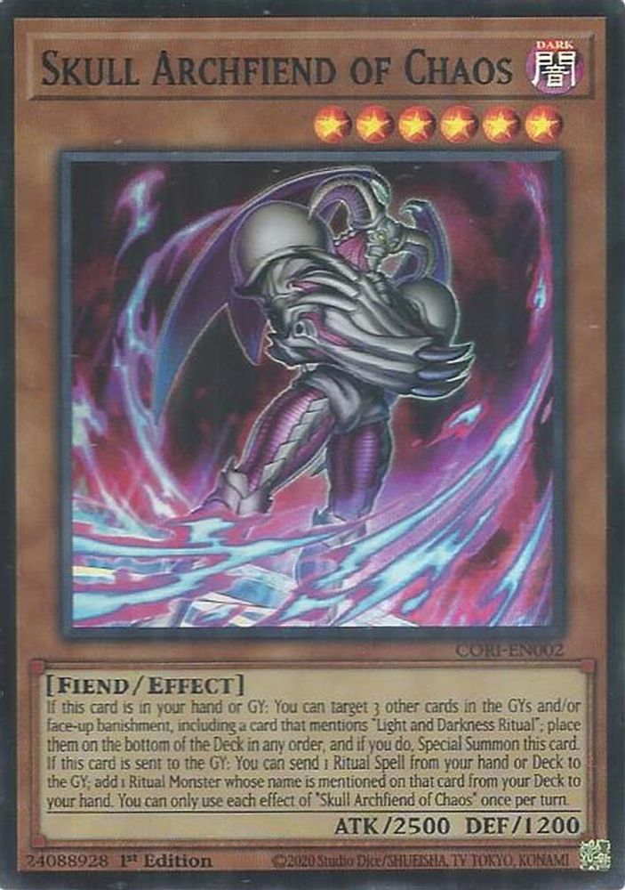 Skull Archfiend of Chaos (CORI-EN002) - Super Rare