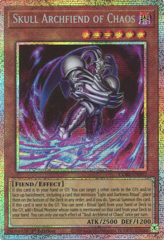 Skull Archfiend of Chaos (Starlight Rare) (CORI-EN002) - Starlight Rare