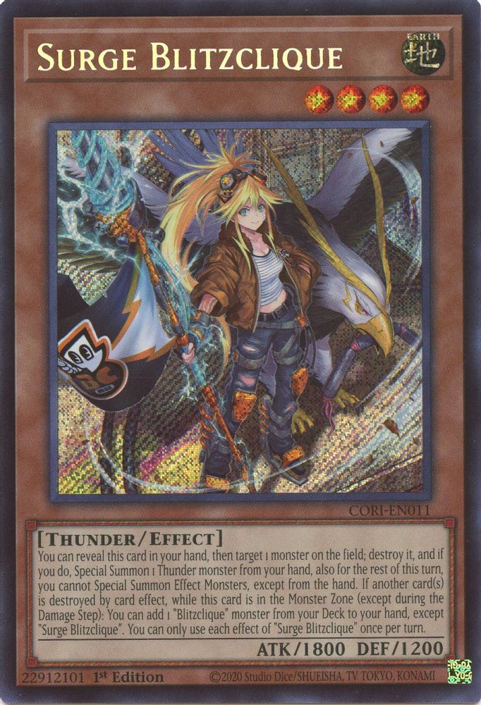 Surge Blitzclique (CORI-EN011) - Secret Rare