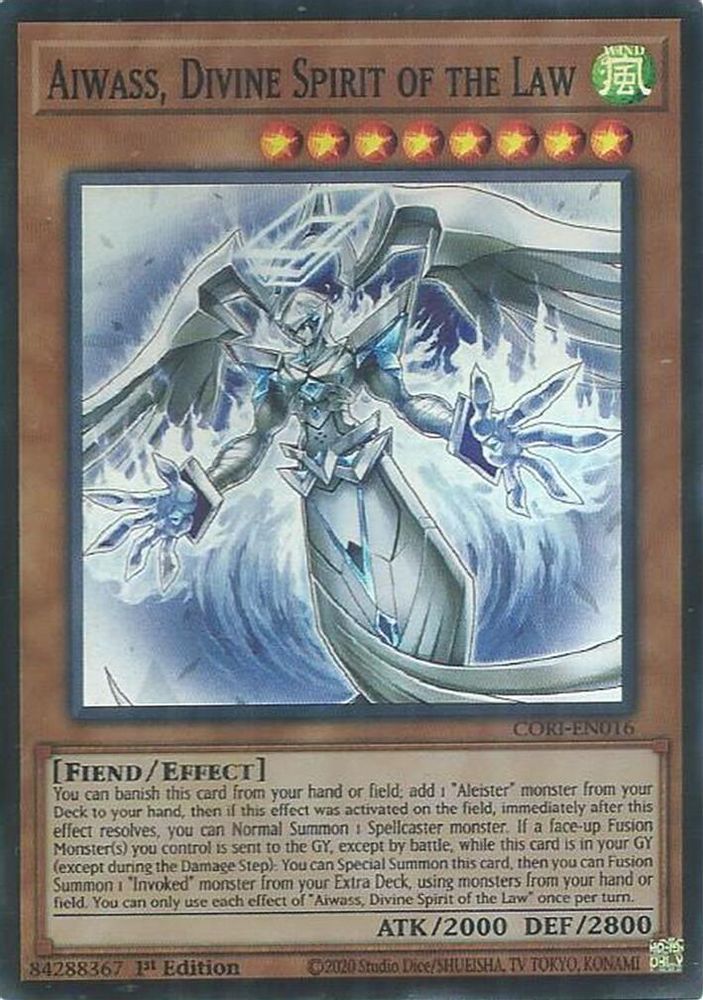 Aiwass, Divine Spirit of the Law (CORI-EN016) - Super Rare