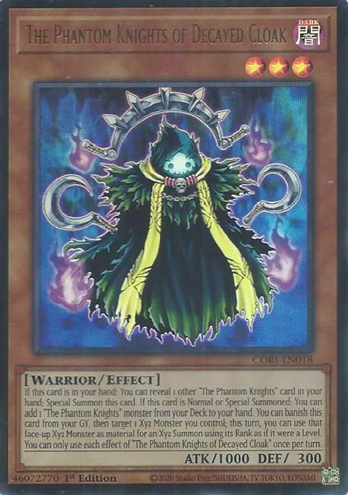 The Phantom Knights of Decayed Cloak (CORI-EN018) - Ultra Rare