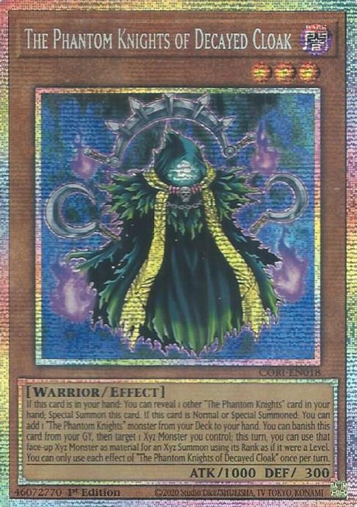The Phantom Knights of Decayed Cloak (Starlight Rare) (CORI-EN018) - Starlight Rare
