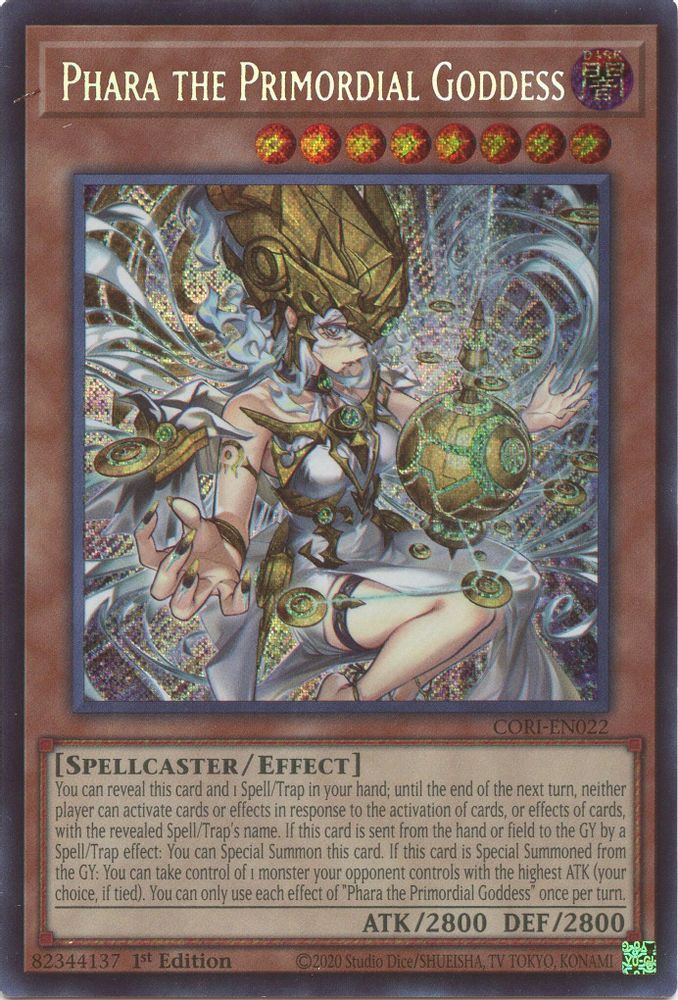 Phara the Primordial Goddess (Secret Rare) (CORI-EN022) - Secret Rare