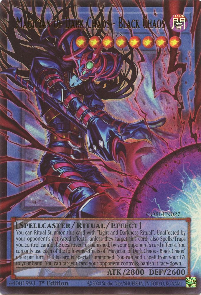 Magician of Dark Chaos - Black Chaos (Extended Art) (CORI-EN027) - Ultra Rare