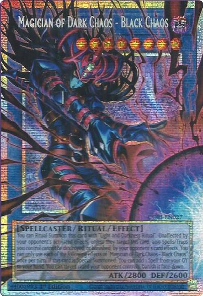 Magician of Dark Chaos - Black Chaos (Starlight Rare) (Extended Art) (CORI-EN027) - Starlight Rare