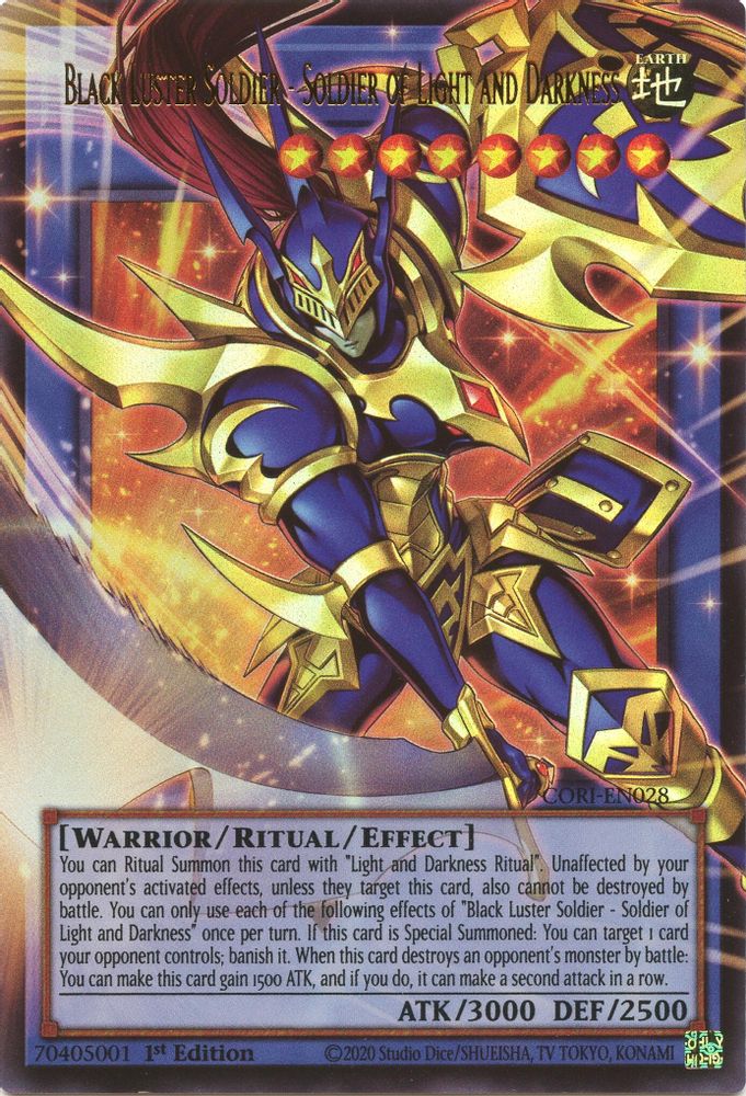 Black Luster Soldier - Soldier of Light and Darkness (Extended Art) (CORI-EN028) - Ultra Rare