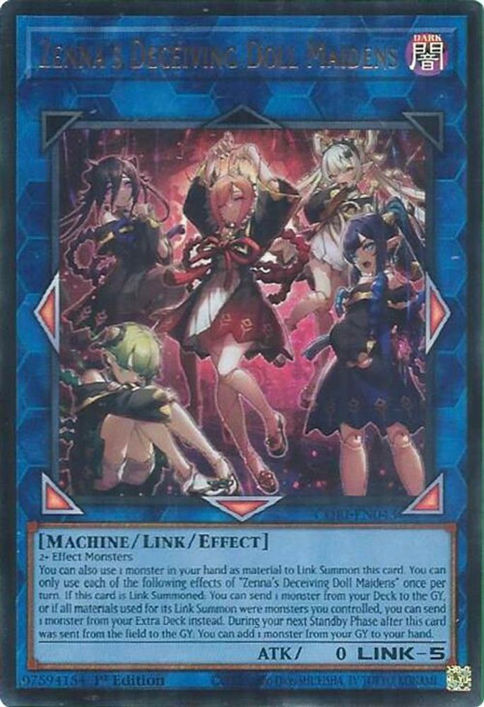 Zenna's Deceiving Doll Maidens (CORI-EN043) - Ultra Rare