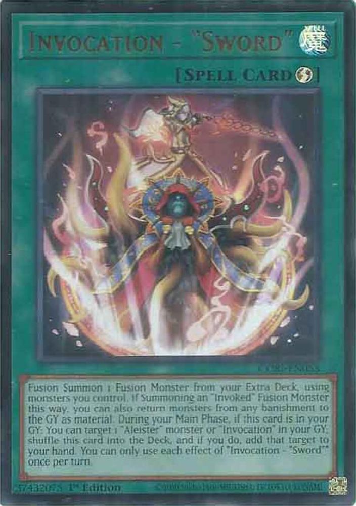 Invocation - "Sword" (CORI-EN053) - Ultra Rare