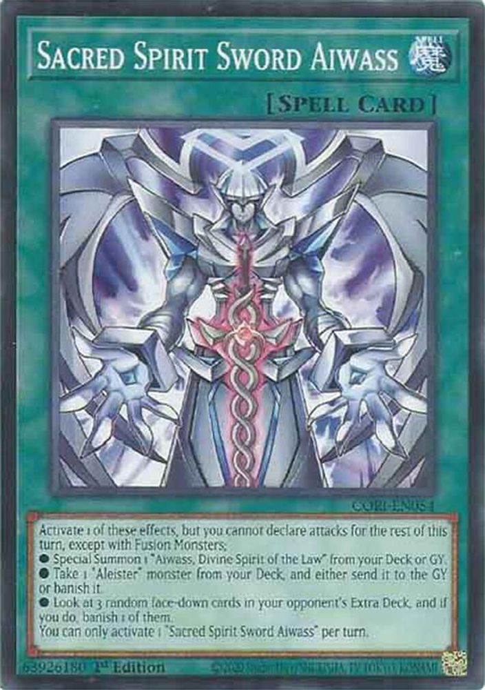 Sacred Spirit Sword Aiwass (CORI-EN054) - Common