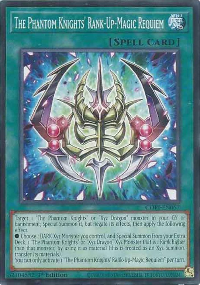 The Phantom Knights' Rank-Up-Magic Requiem (CORI-EN057) - Common