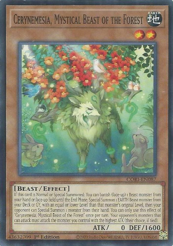 Cerynemesia, Mystical Beast of the Forest (CORI-EN087) - Common
