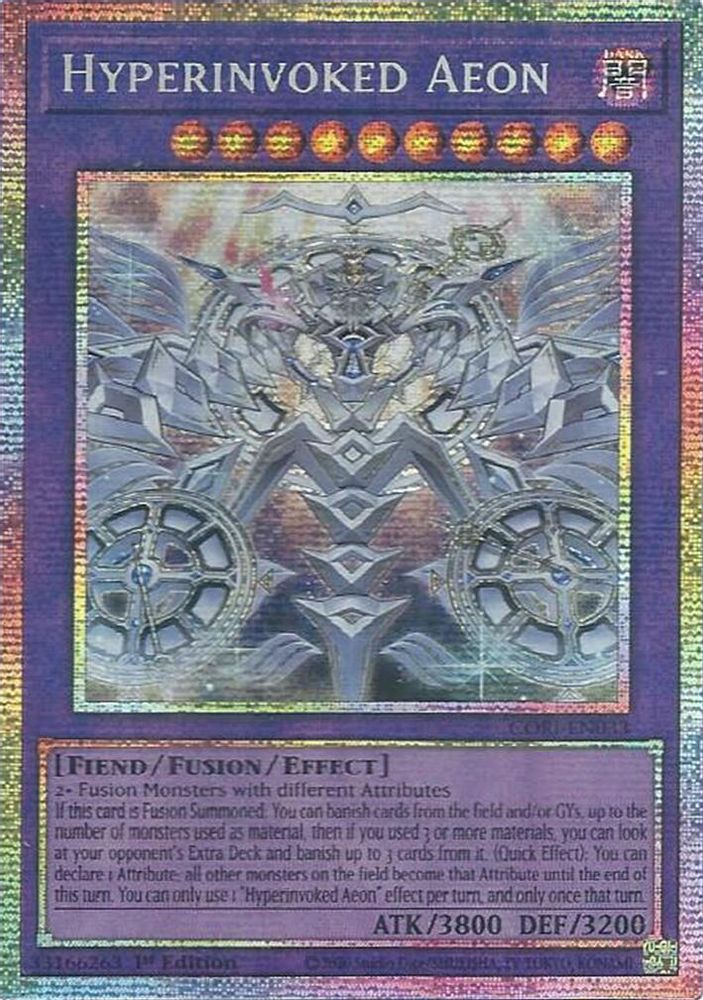 Hyperinvoked Aeon (Starlight Rare) (CORI-EN033) - Starlight Rare