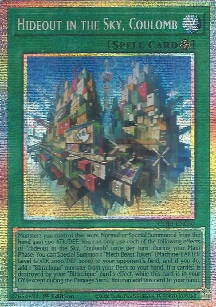Hideout in the Sky, Coulomb (Starlight Rare) (CORI-EN050) - Starlight Rare