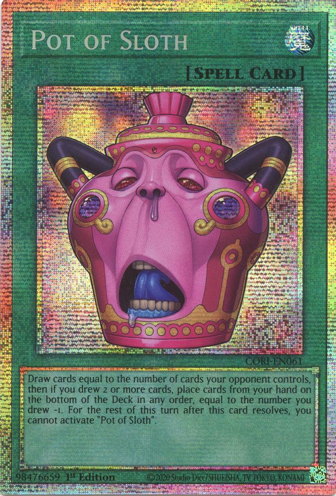 Pot of Sloth (Starlight Rare) (CORI-EN061) - Starlight Rare
