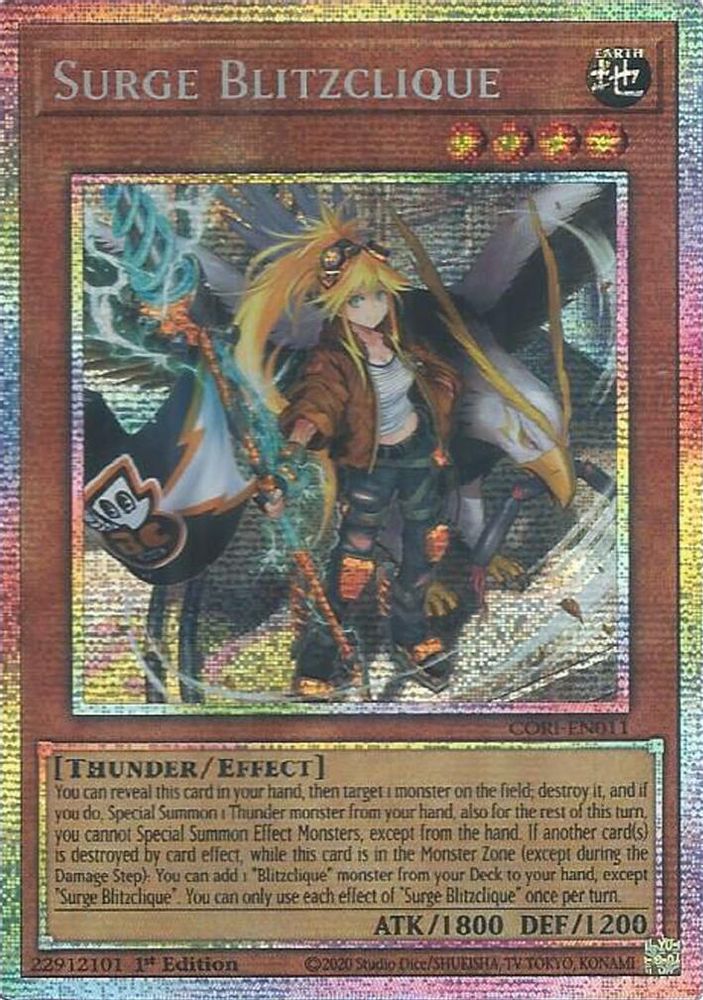 Surge Blitzclique (Starlight Rare) (CORI-EN011) - Starlight Rare