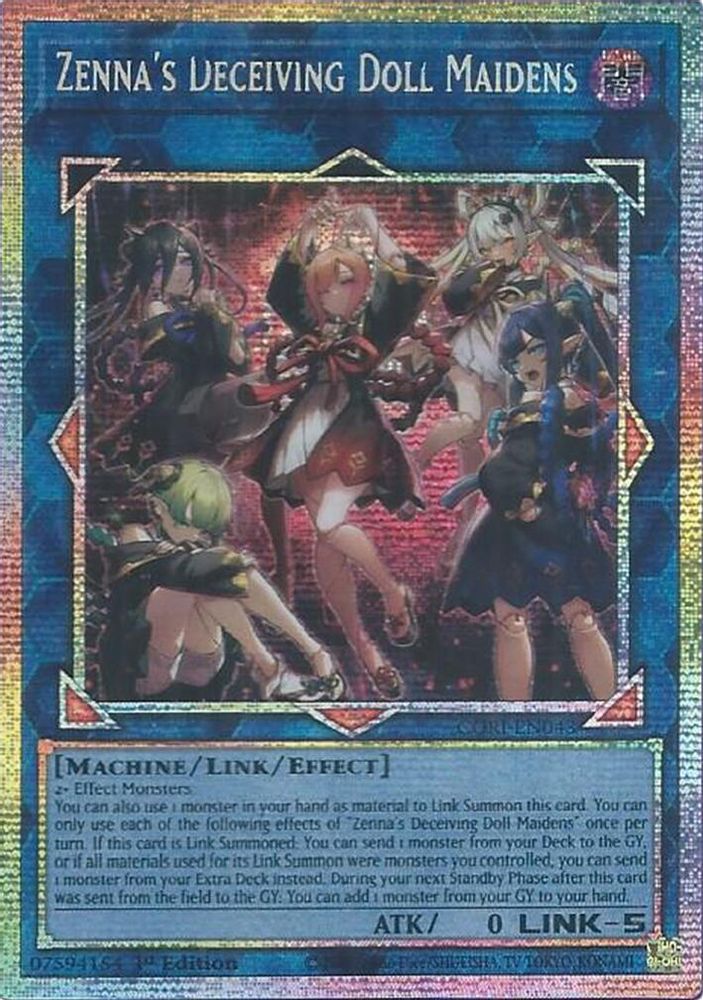 Zenna's Deceiving Doll Maidens (Starlight Rare) (CORI-EN043) - Starlight Rare