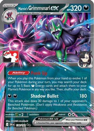Marnie's Grimmsnarl ex 136/182  - Holofoil - Double Rare