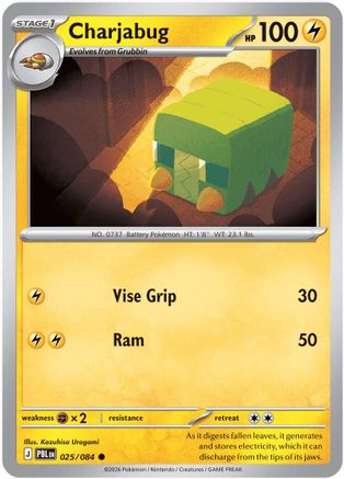 Charjabug 025  - Reverse Holofoil - Common
