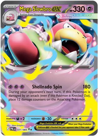 Mega Slowbro ex 031  - Holofoil - Double Rare