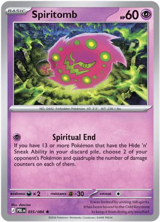 Spiritomb 035  - Reverse Holofoil - Rare