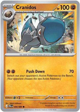 Cranidos 044  - Reverse Holofoil - Common