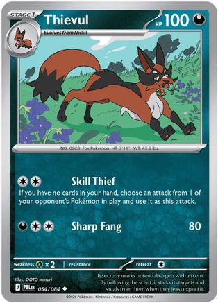 Thievul 054/084  - Reverse Holofoil - Uncommon