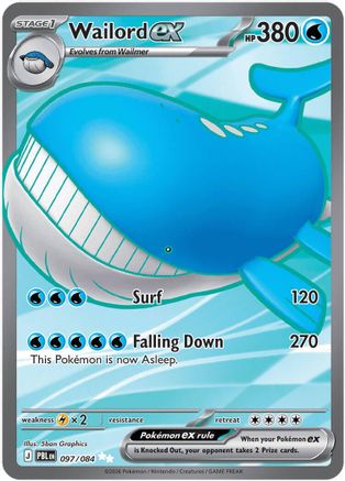 Wailord ex 097/084  - Holofoil - Ultra Rare