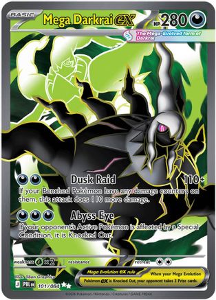 Mega Darkrai ex 101/084  - Holofoil - Ultra Rare