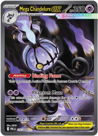 Mega Chandelure ex 115/084  - Holofoil - Special Illustration Rare