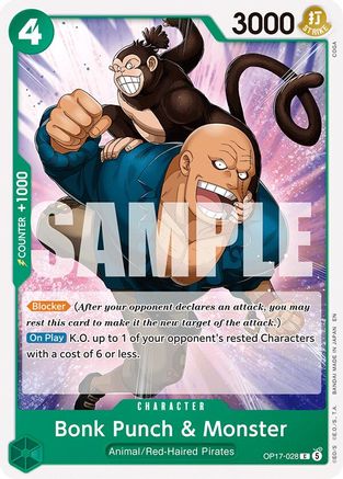 Bonk Punch & Monster (OP17-028) - Common