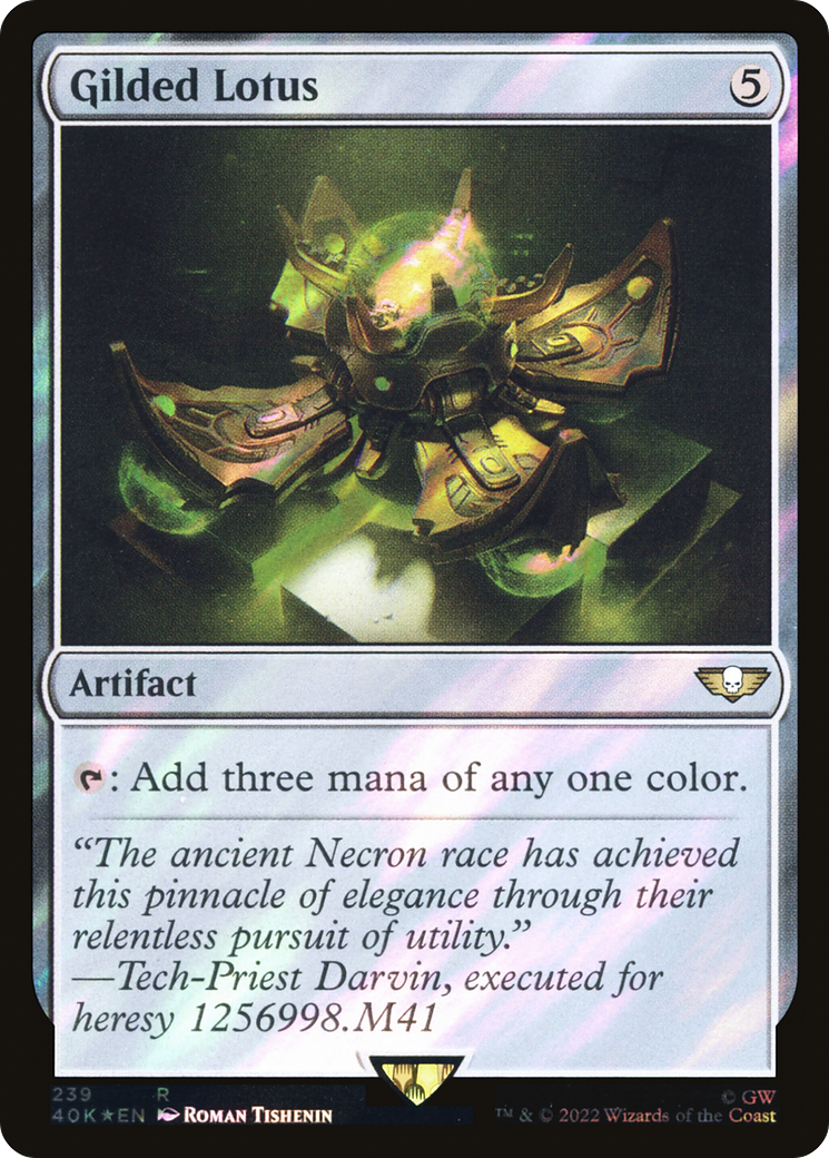 Lotus doré (feuille de surtension) [Warhammer 40,000] 