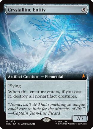 Crystalline Entity (Extended Art) (TRK-478) - Star Trek Foil