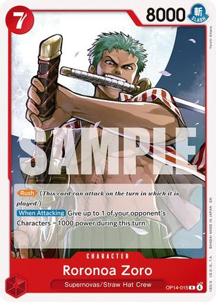 Roronoa Zoro (OP14-015) - Rare