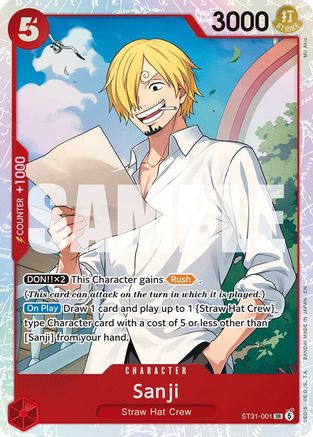 Sanji (ST31-001) - Super Rare