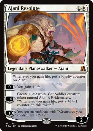 Ajani Resolute (FRA-195) - Reality Fracture Foil