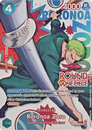 Roronoa Zoro (Round 1 Promo) (PRB02-006) - Rare