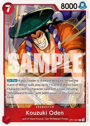 Kouzuki Oden (OP17-007) - Rare