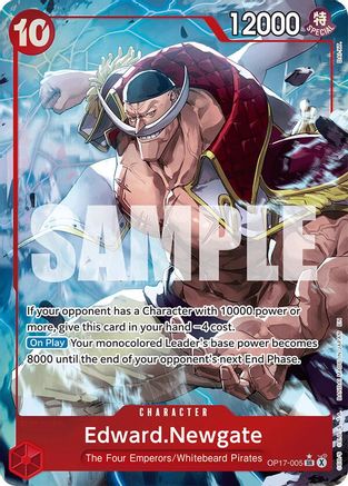 Edward.Newgate (005) (Alternate Art) (OP17-005) - Super Rare