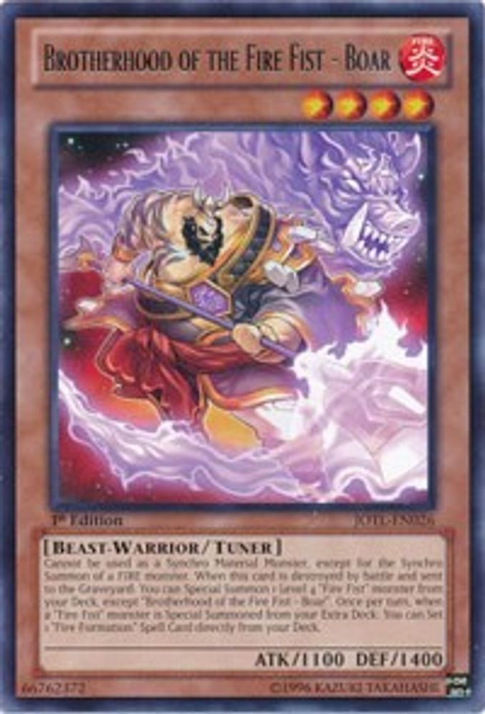 Brotherhood of the Fire Fist - Boar (JOTL-EN026) - Rare