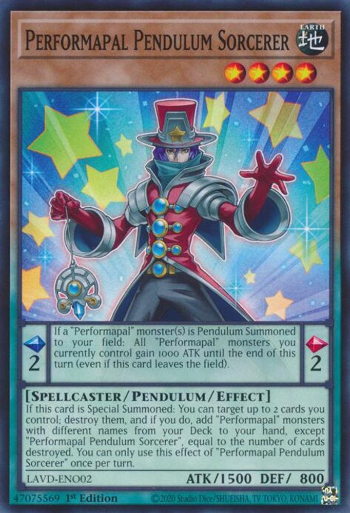 Performapal Pendulum Sorcerer (LAVD-ENO02) - Common