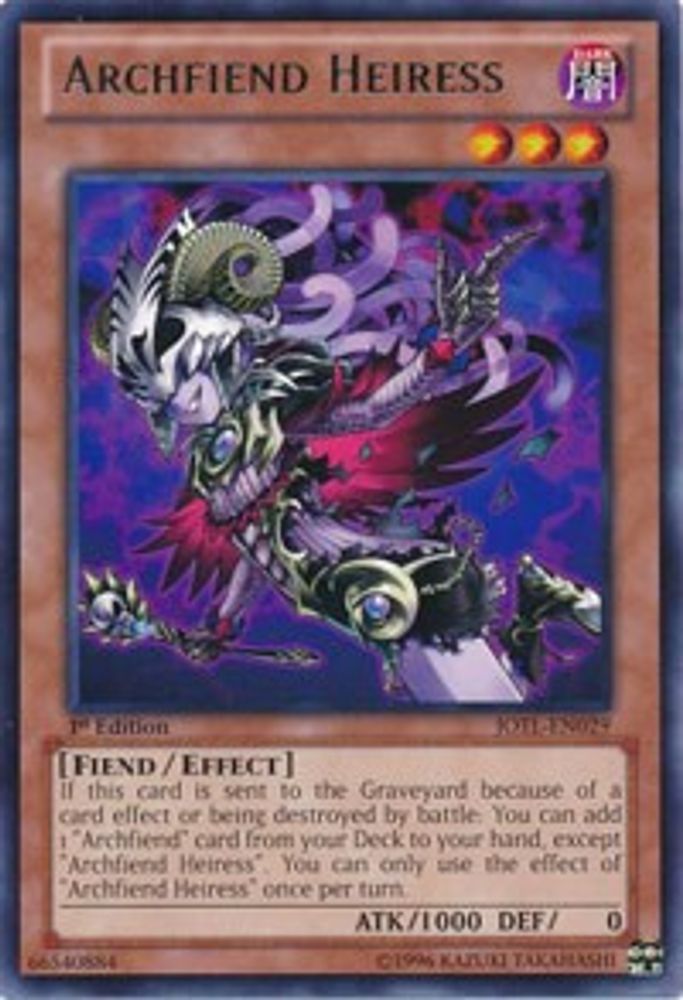 Archfiend Heiress (JOTL-EN029) - Rare