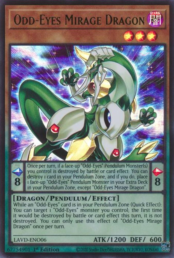Odd-Eyes Mirage Dragon (LAVD-ENO06) - Ultra Rare