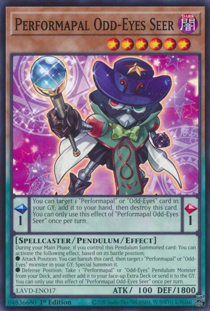 Performapal Odd-Eyes Seer (LAVD-ENO17) - Common