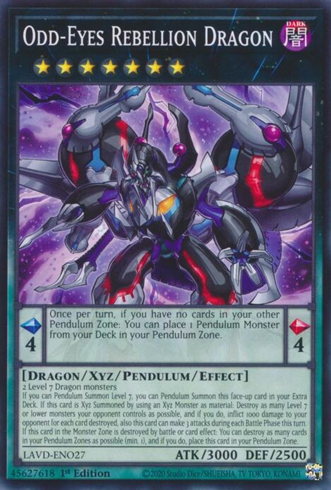 Odd-Eyes Rebellion Dragon (LAVD-ENO27) - Common